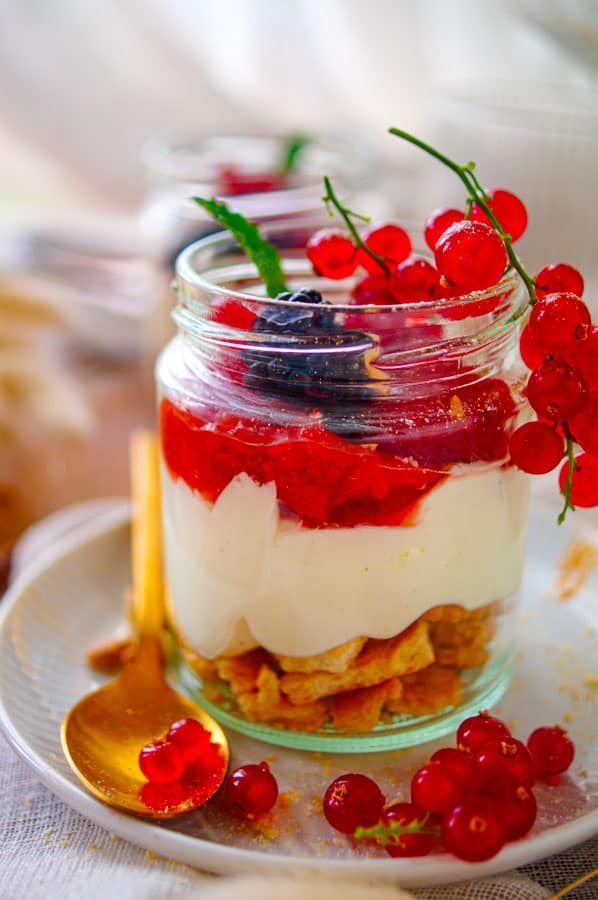 Cheesecake in een glaasje