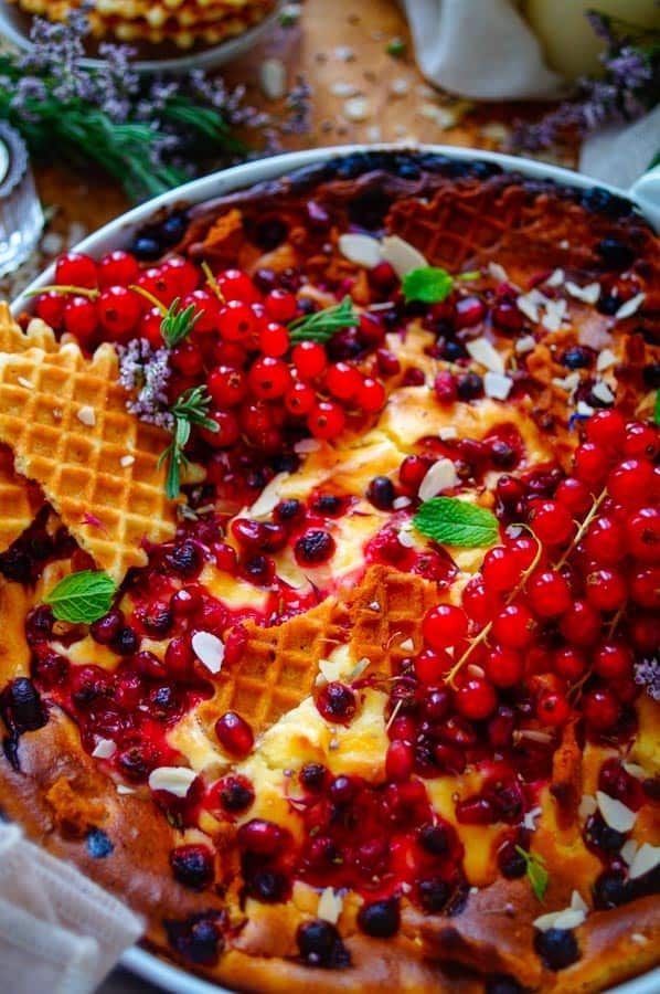 Gebakken cheesecake dip