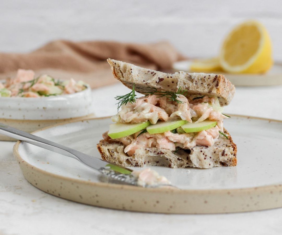 Zalmsalade met verse zalm