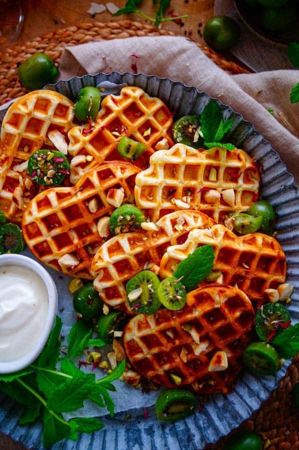 Havermoutwafels met yoghurt