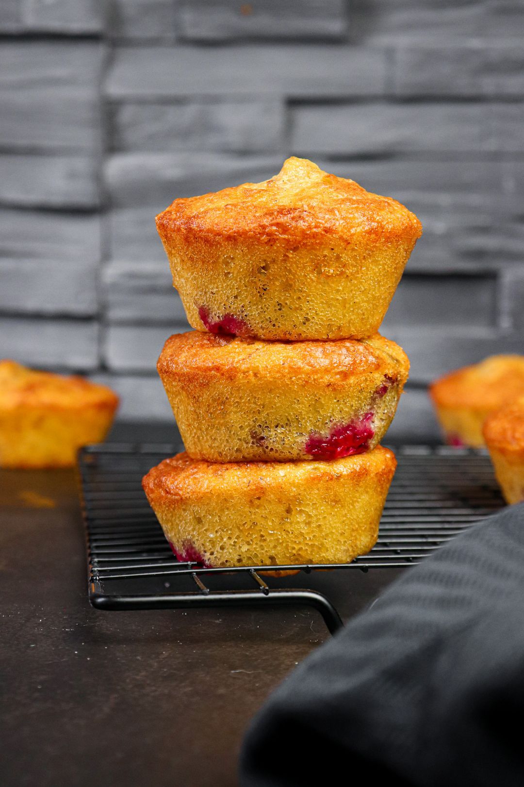 Gezonde frambozenmuffin