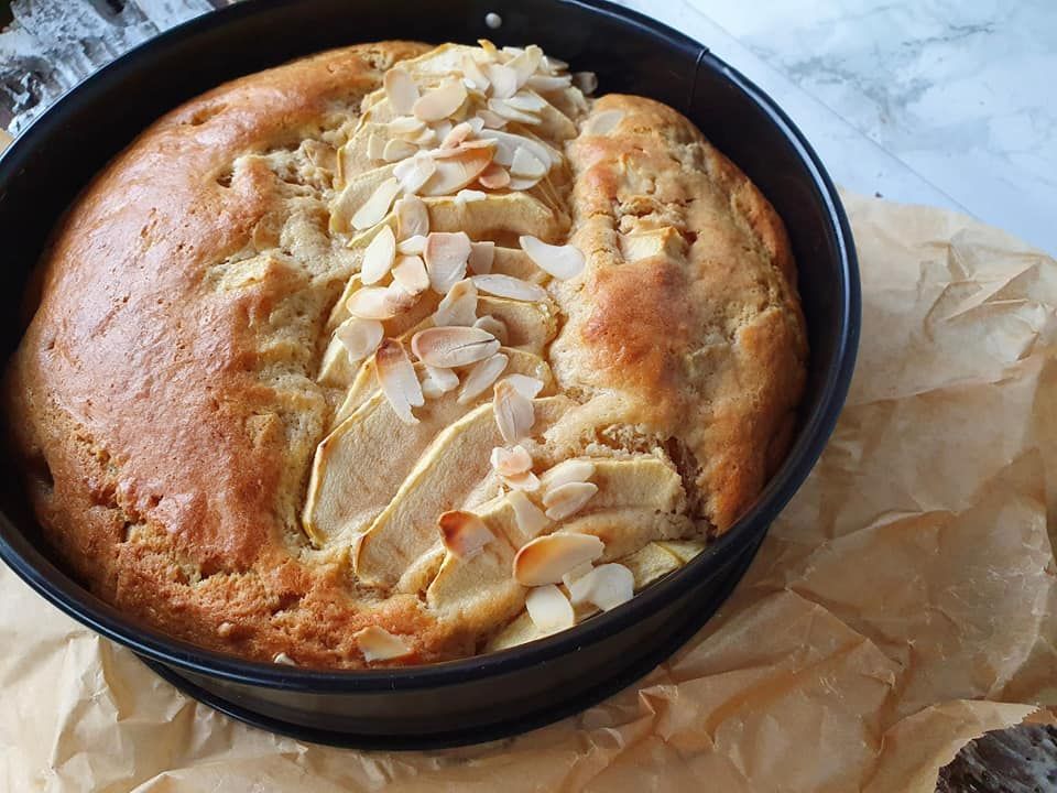 Appelcake met mascarpone en kaneel