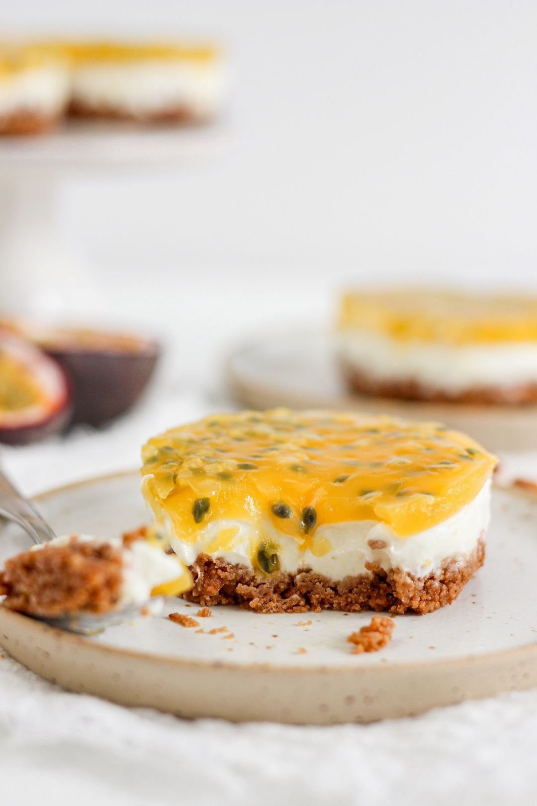 Mini cheesecakes met passievrucht