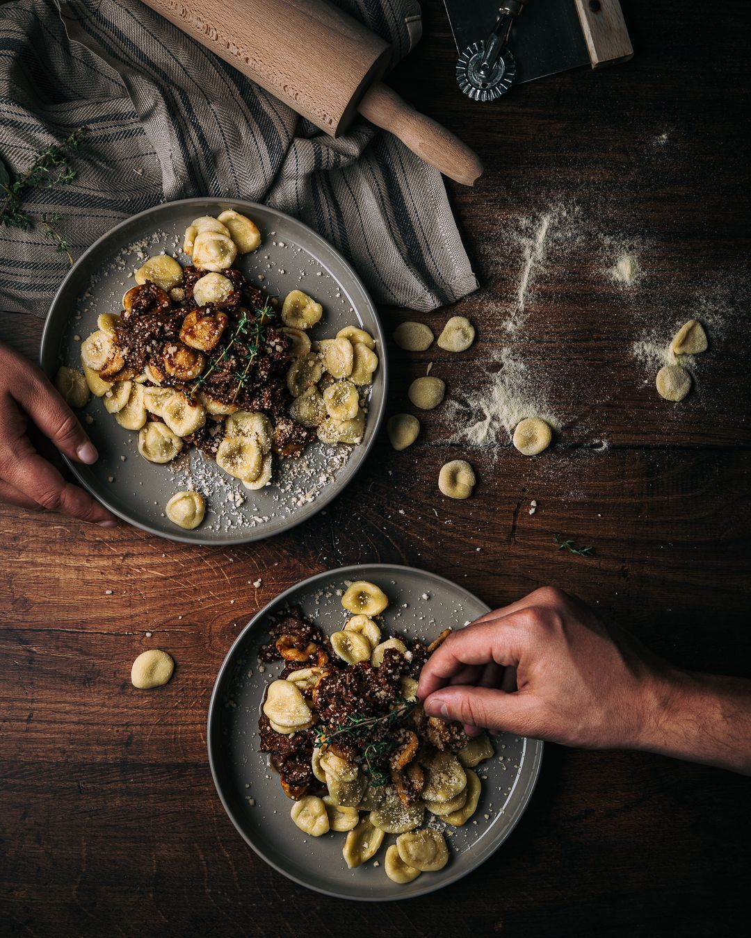 Orecchiette met everzwijnragout
