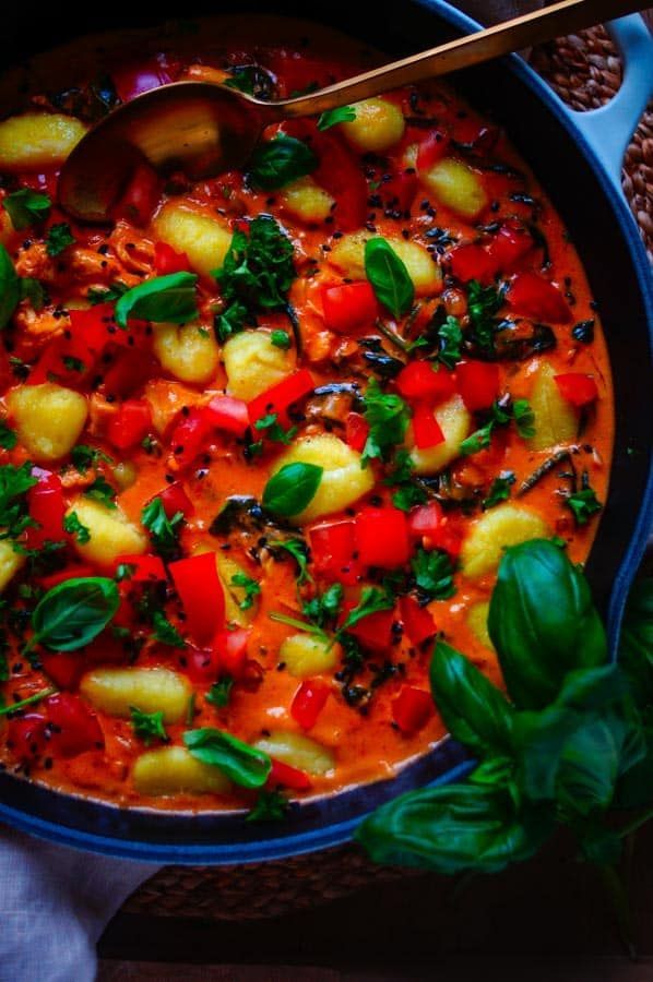 Gnocchi met kip en pestosaus