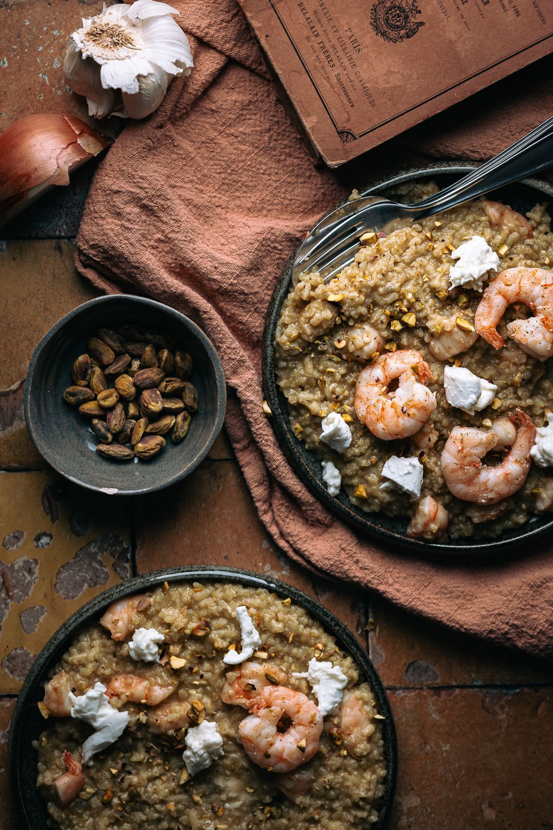 Hemels 👼 | Risotto met pistachepesto, scampi & buffelmozzarella