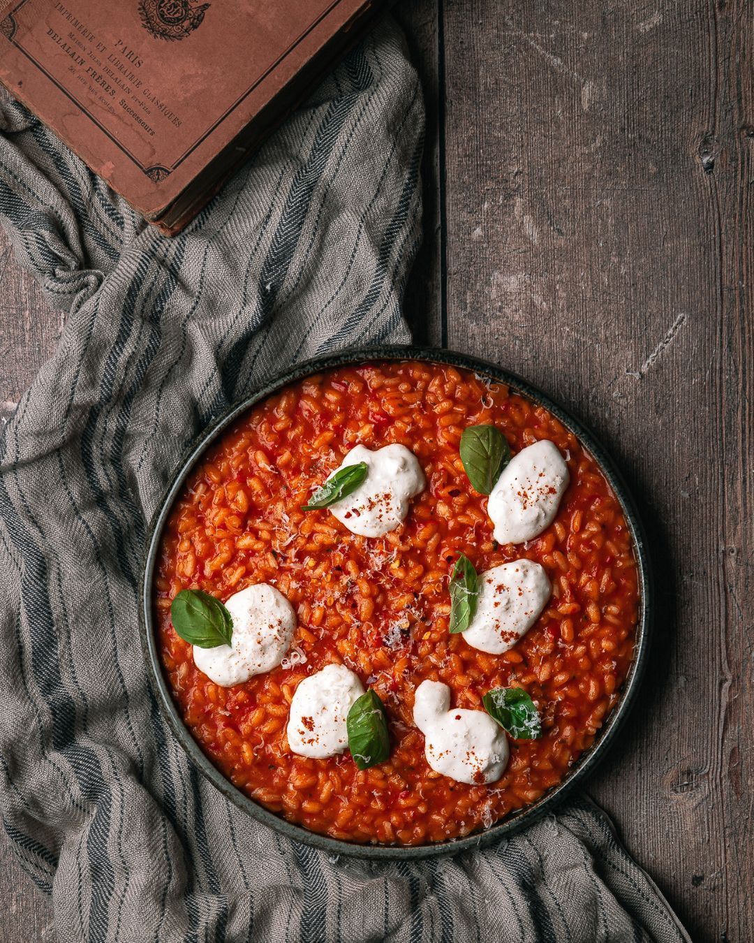 Risotto met puntpaprika & burrata 😍🌶️