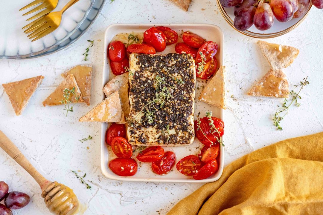 Feta uit de oven met honing