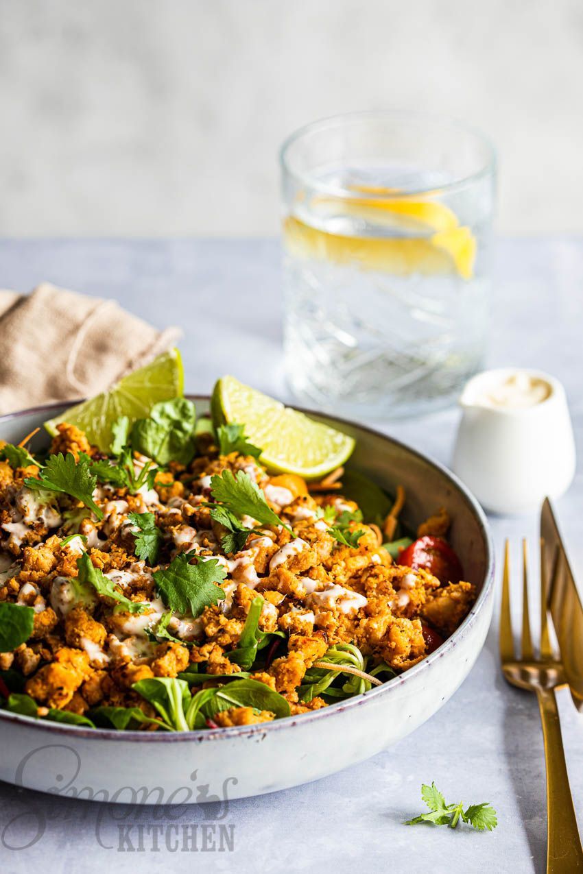 Thaise salade met kipgehakt