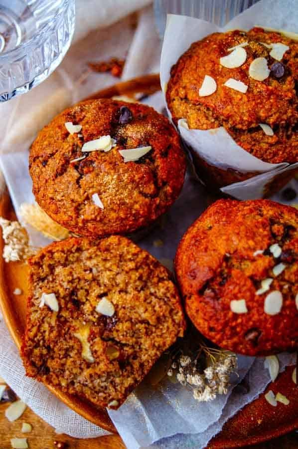 Bananenbrood muffins met chocolade -