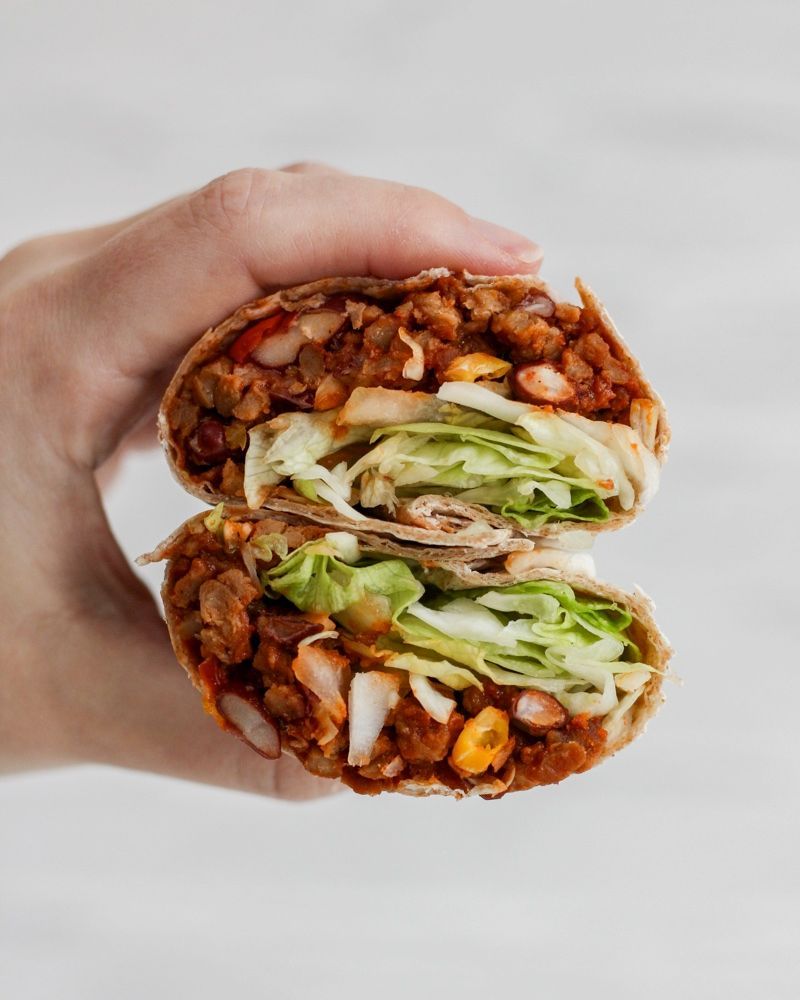 Vegan Mexicaanse burrito