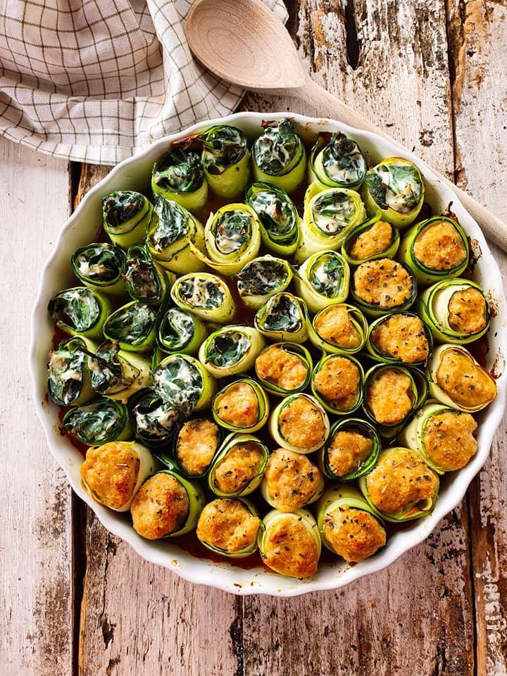 Flexi courgette ovenschotel met ricotta, spinazie of kippengehakt