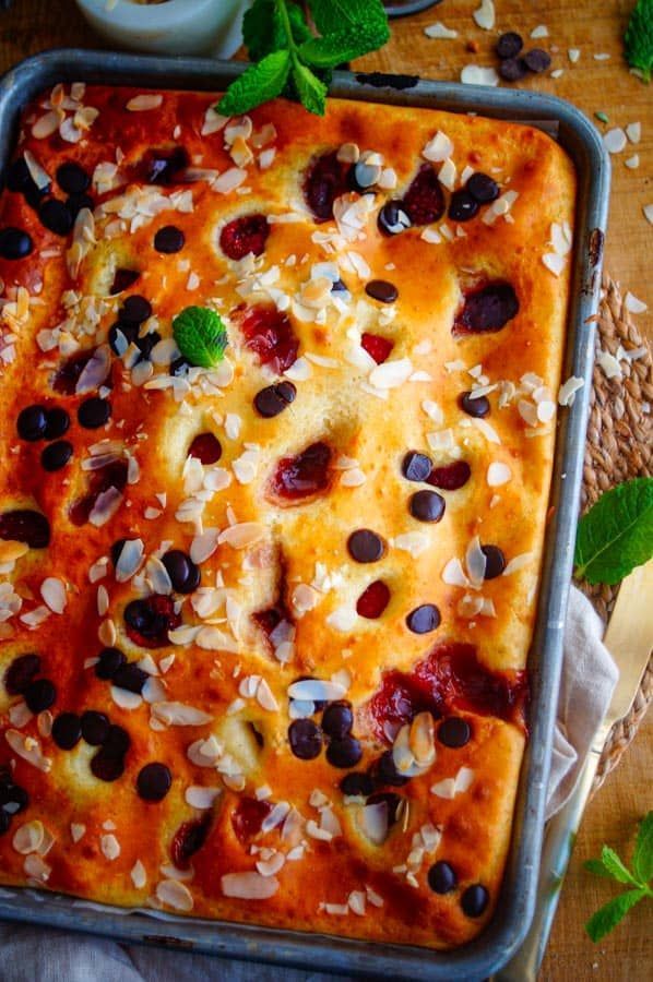 Pannenkoek uit de oven met bessen