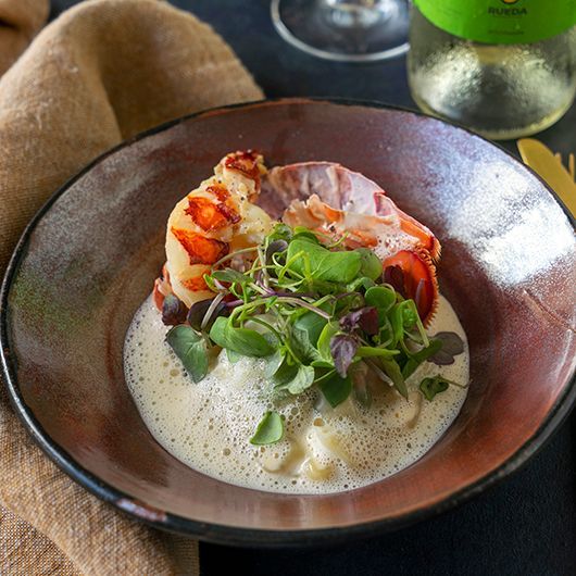 Krab & scampi ravioli met kreeft