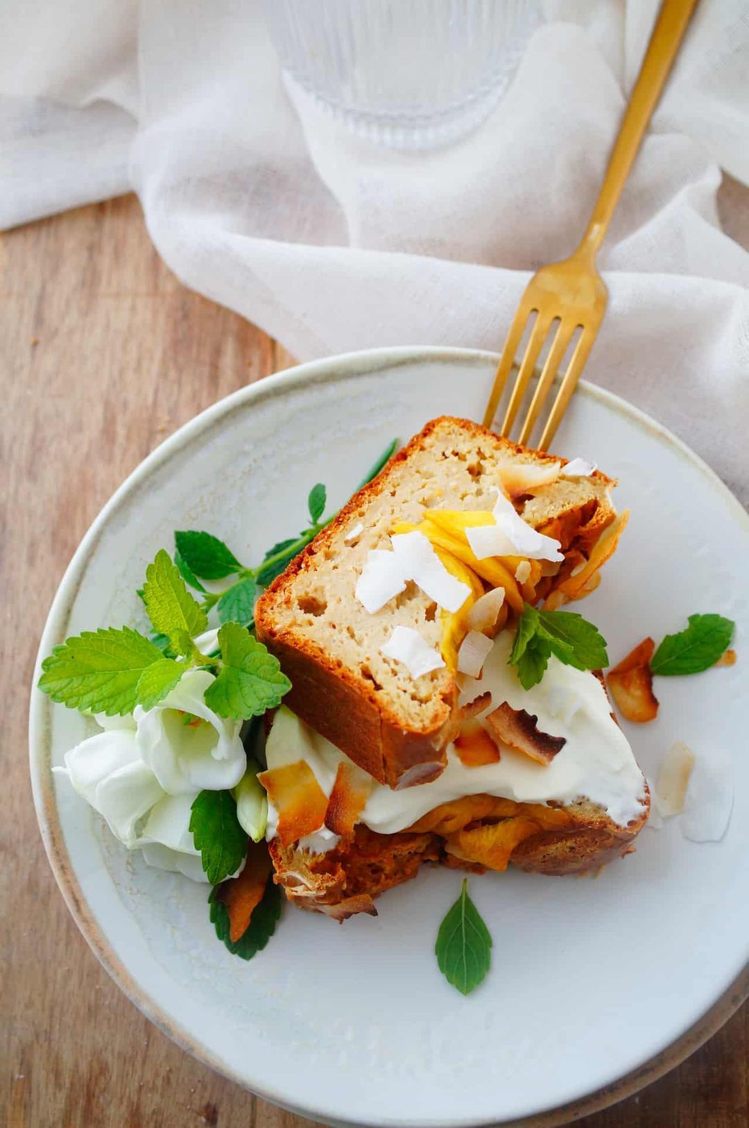 Ontbijtcake met mango