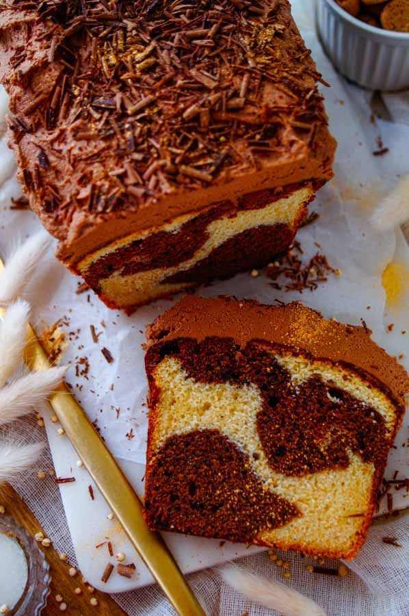 Marmercake met chocolade ganache