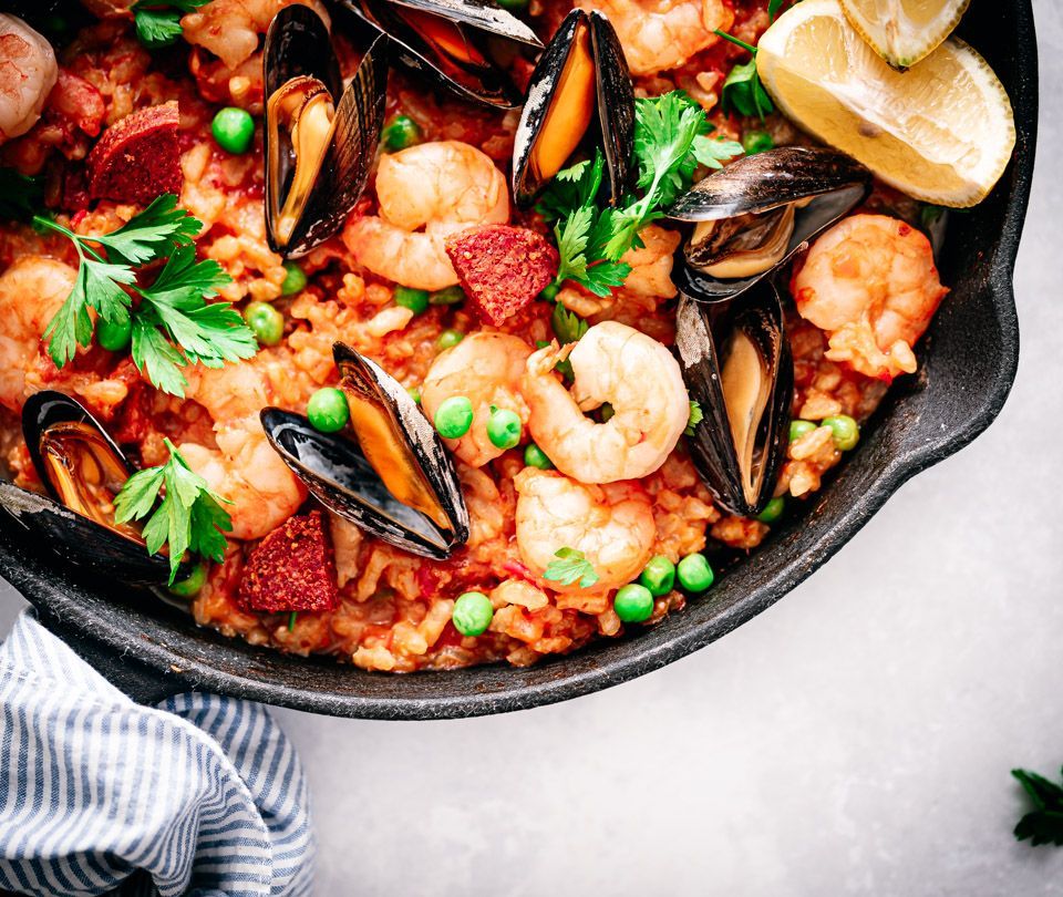 Paella recept