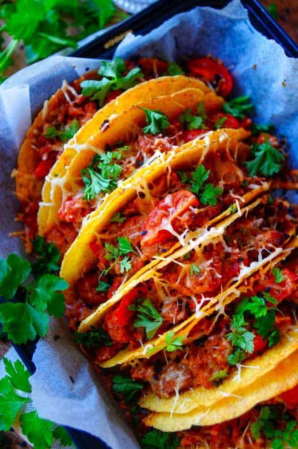 Taco’s met gehakt en kaas
