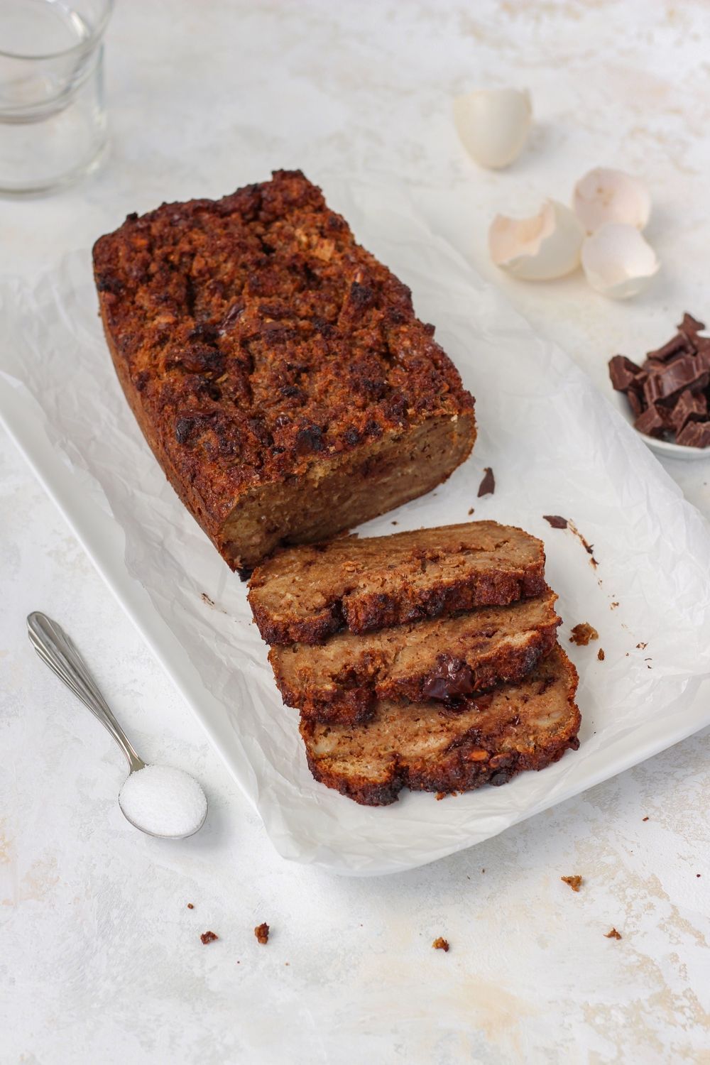 Broodpudding met chocolade