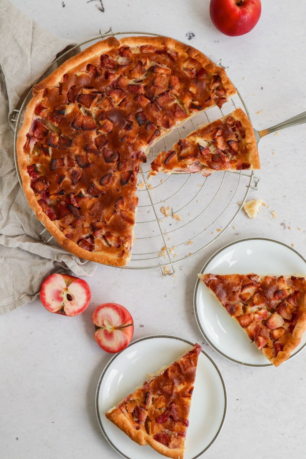 Snelle bretoense appeltaart