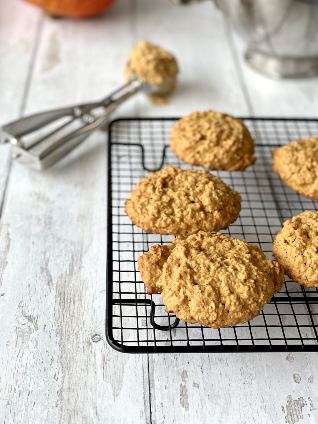 Snelle pompoenkoekjes met havervlokken
