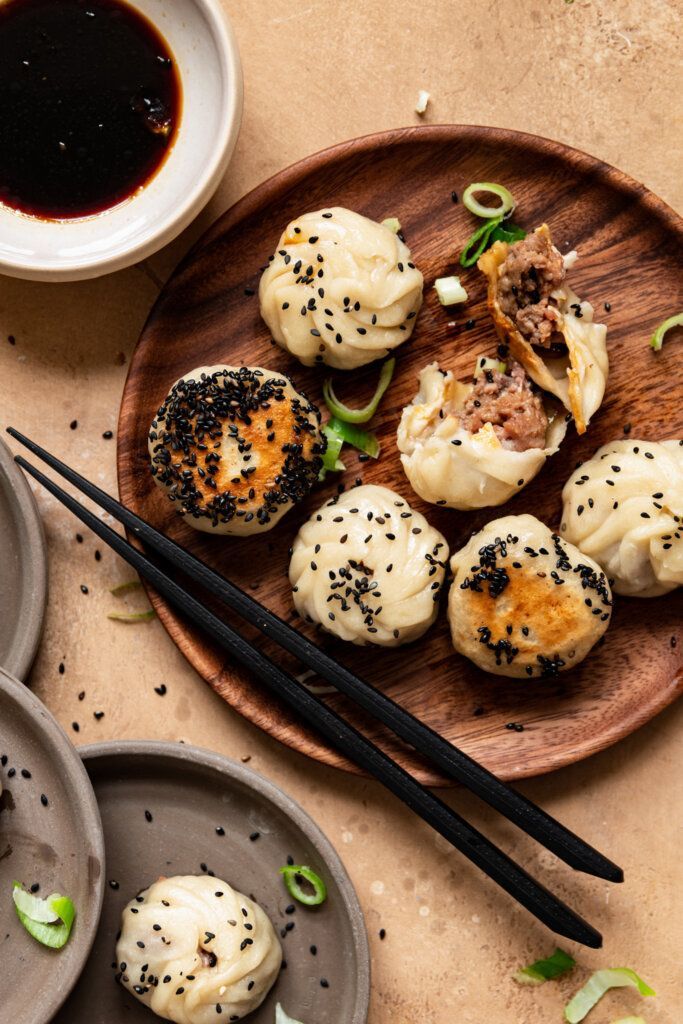 Dumplings met gehakt en garnalen