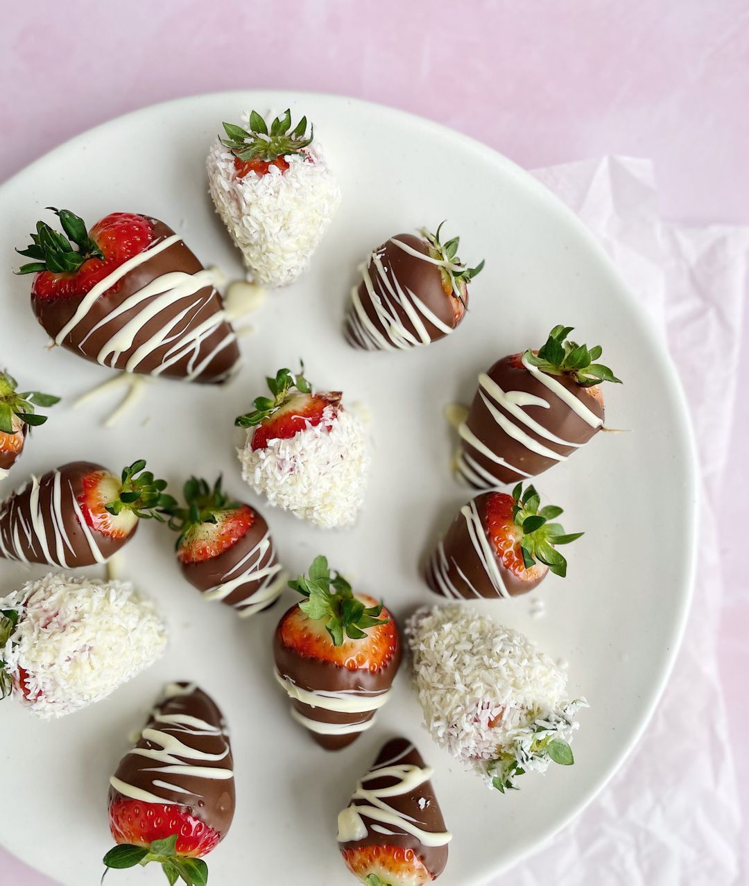 Chocolade aardbeien