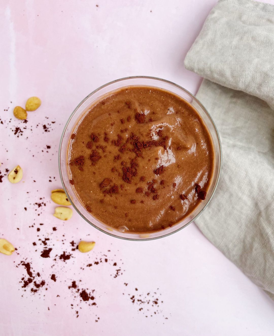 Chocolade banaan pb smoothie