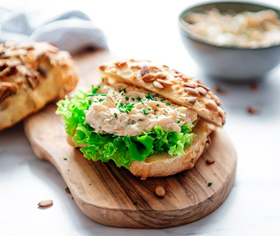 Kipsalade voor op brood