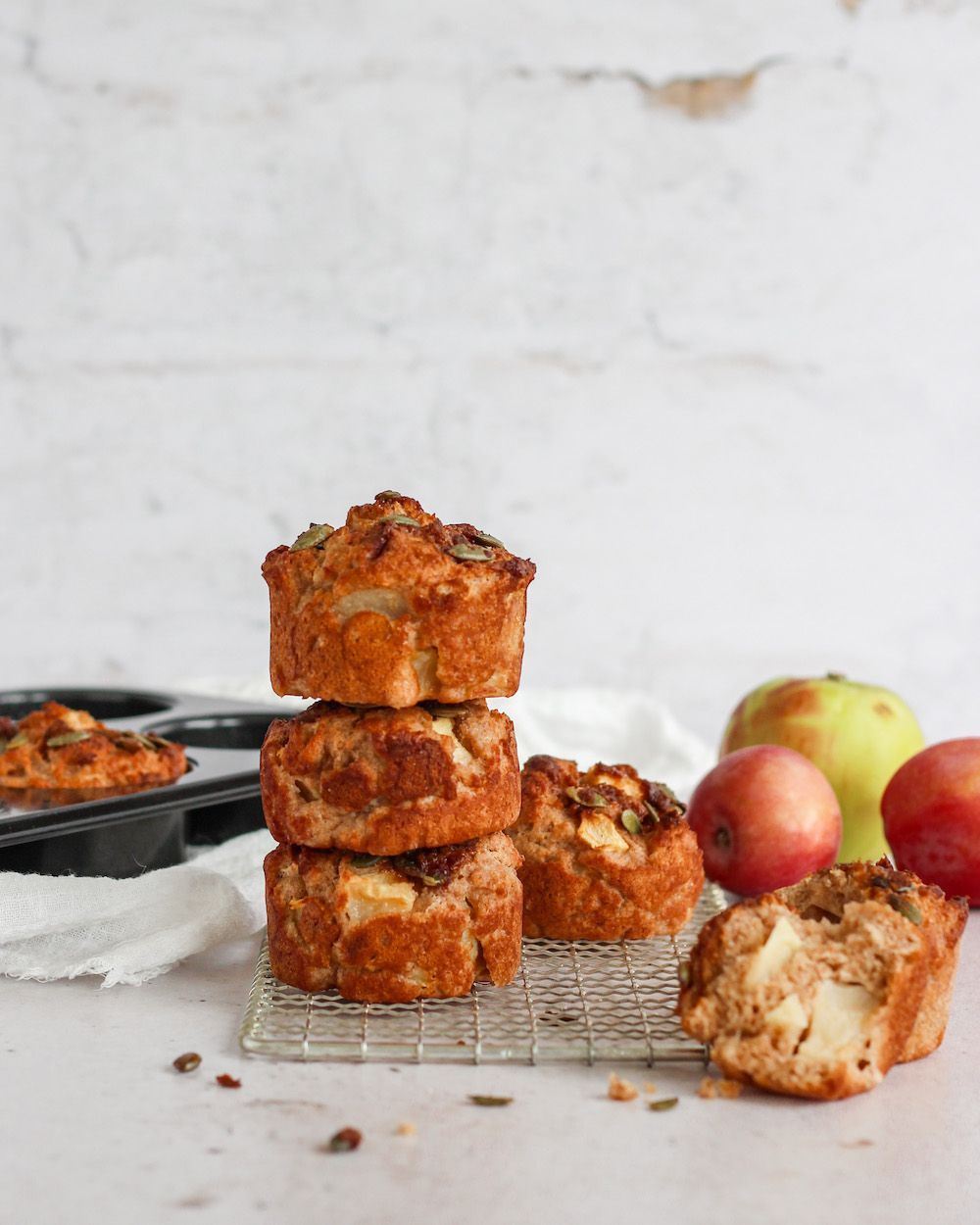 Mini appelbroodjes voor het ontbijt