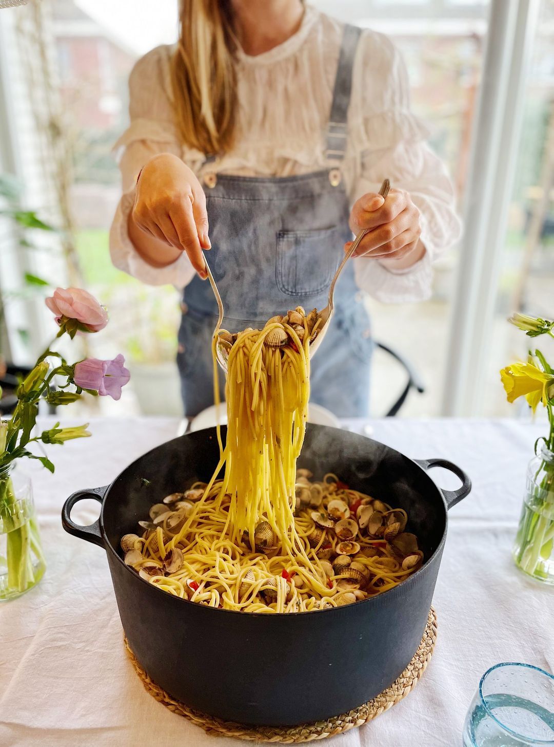 Pasta Vongole (Of Kokkels)