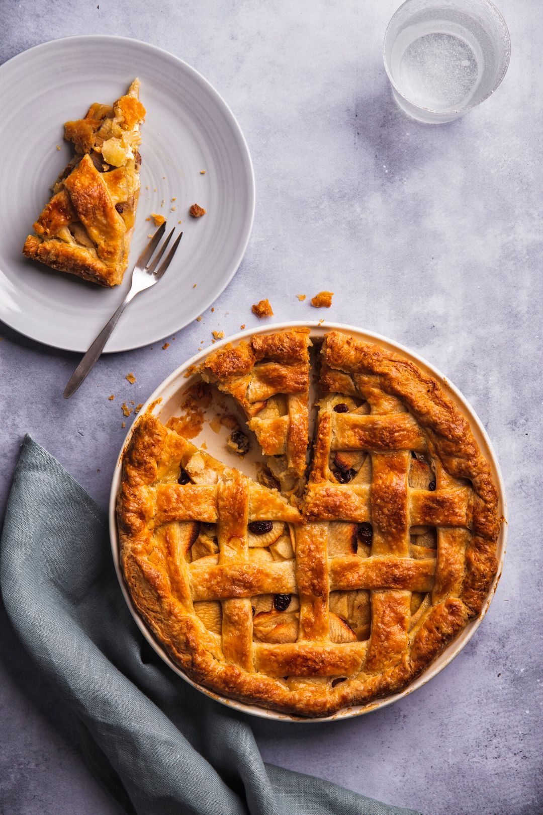 Appeltaart met banketbakkersroom