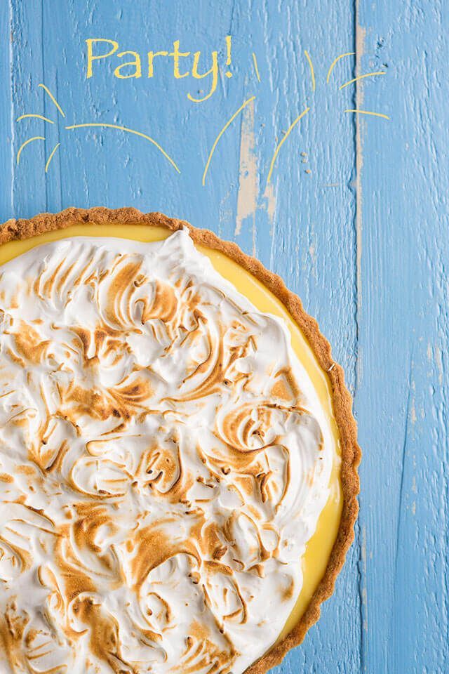 Makkelijke citroen meringue taart