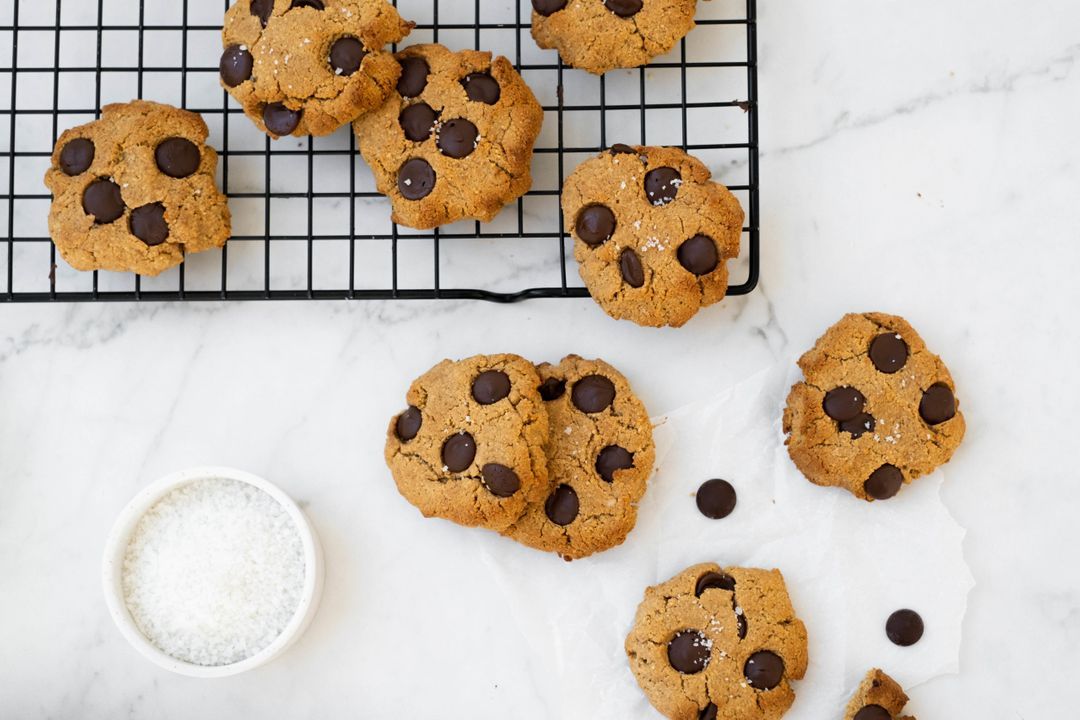 Chocolade tahin koekjes
