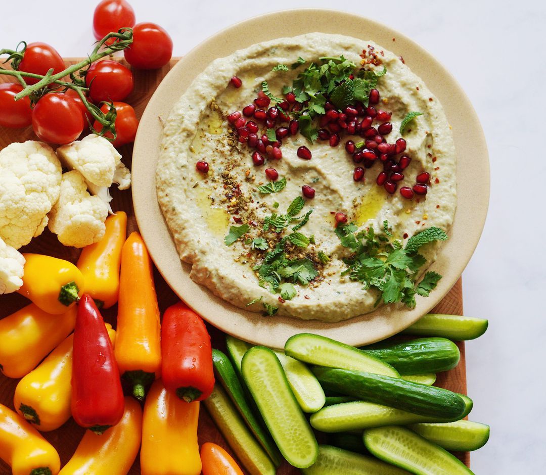 Crudites En Baba Ganoush Dip