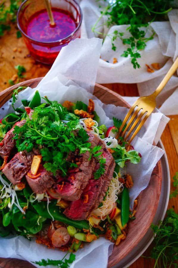 Thaise steak salade