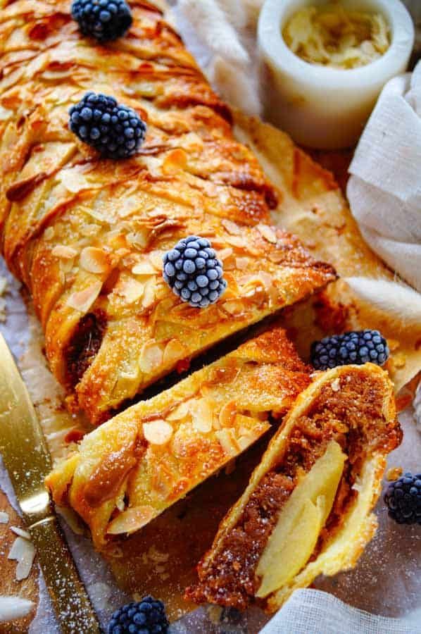 Strudel met appel en speculaas