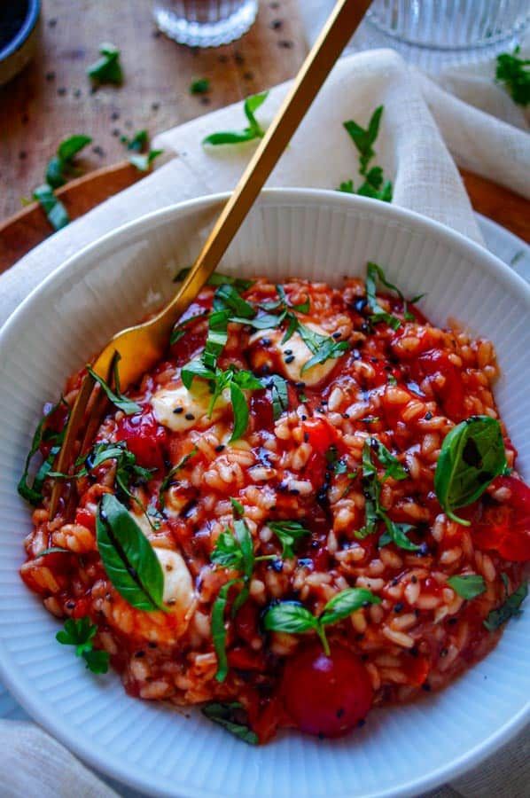 Risotto caprese