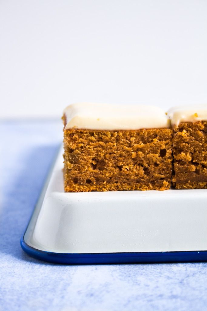 Pompoencake met ahornglazuur