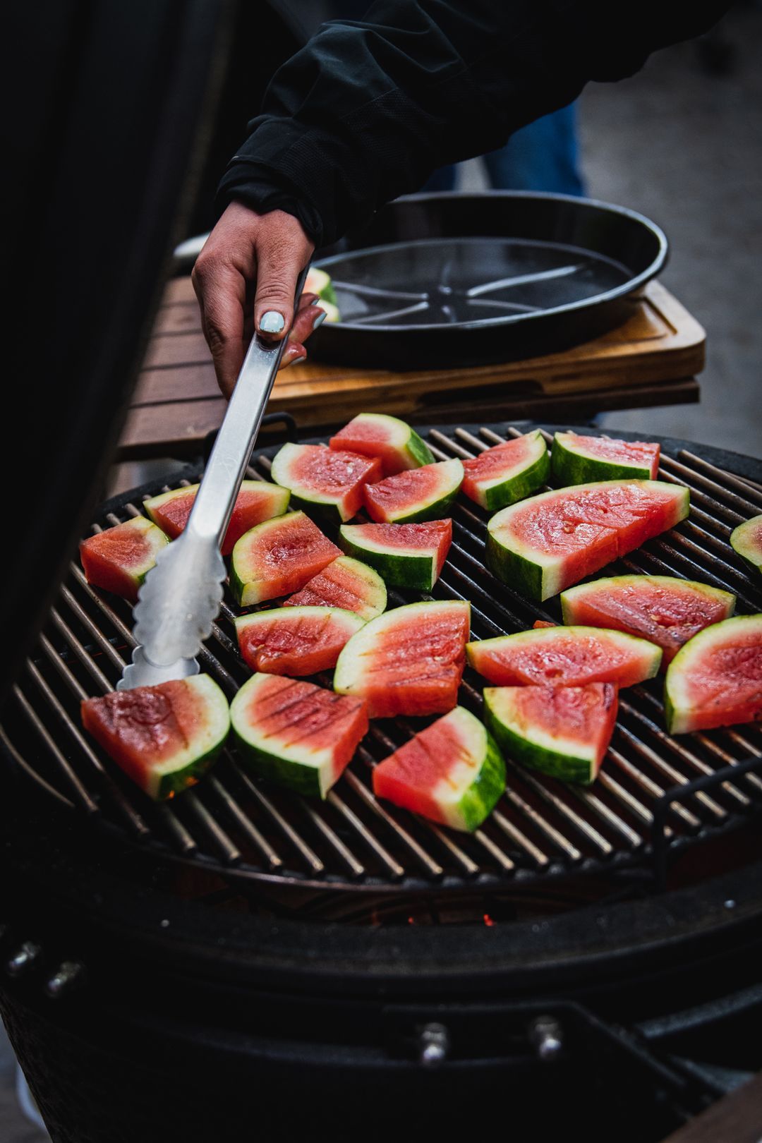 Gegrilde watermeloen met feta