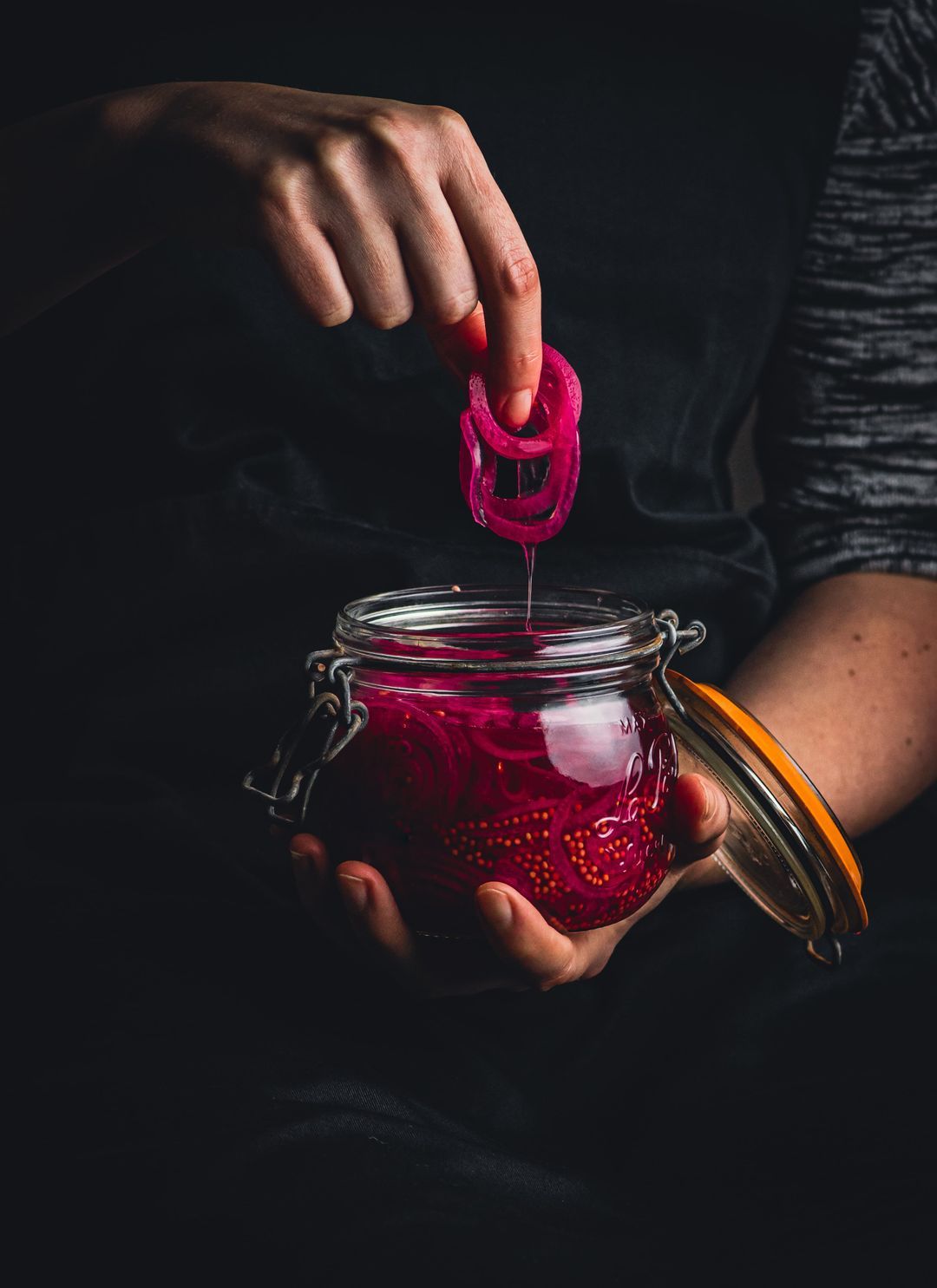 Zoetzure rode ui – Pickled onion