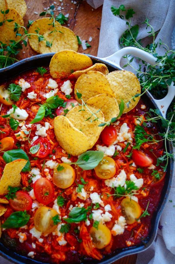 Nachos met kip