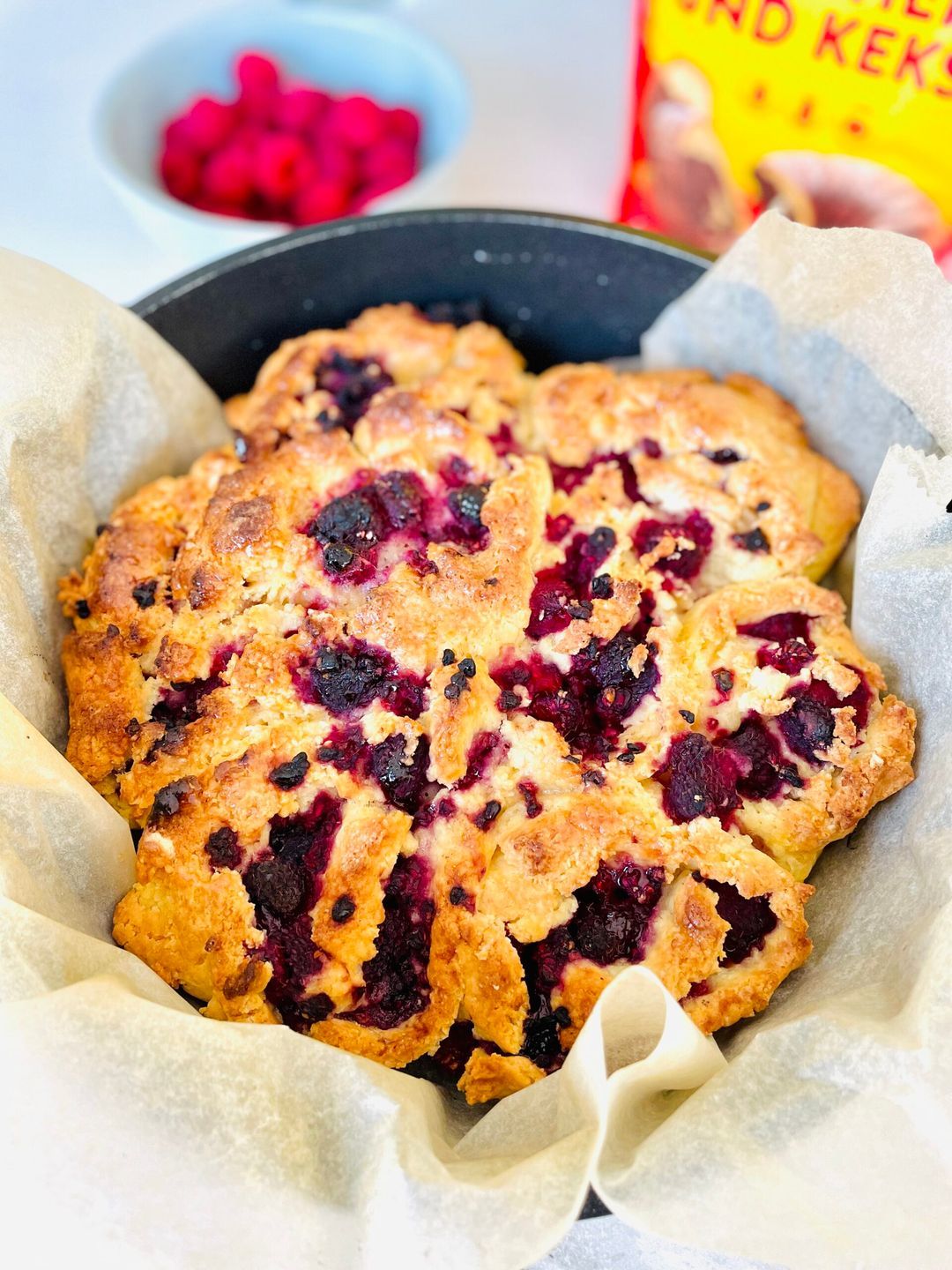 Snelle frambozen rolls met kardemom