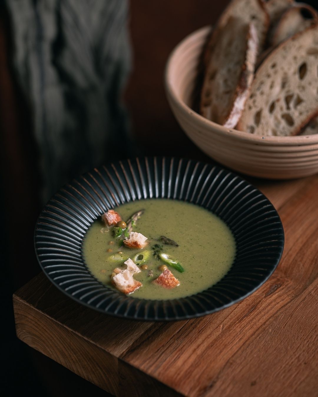 Frisse lentesoep met groene asperges 💚🤍❤️