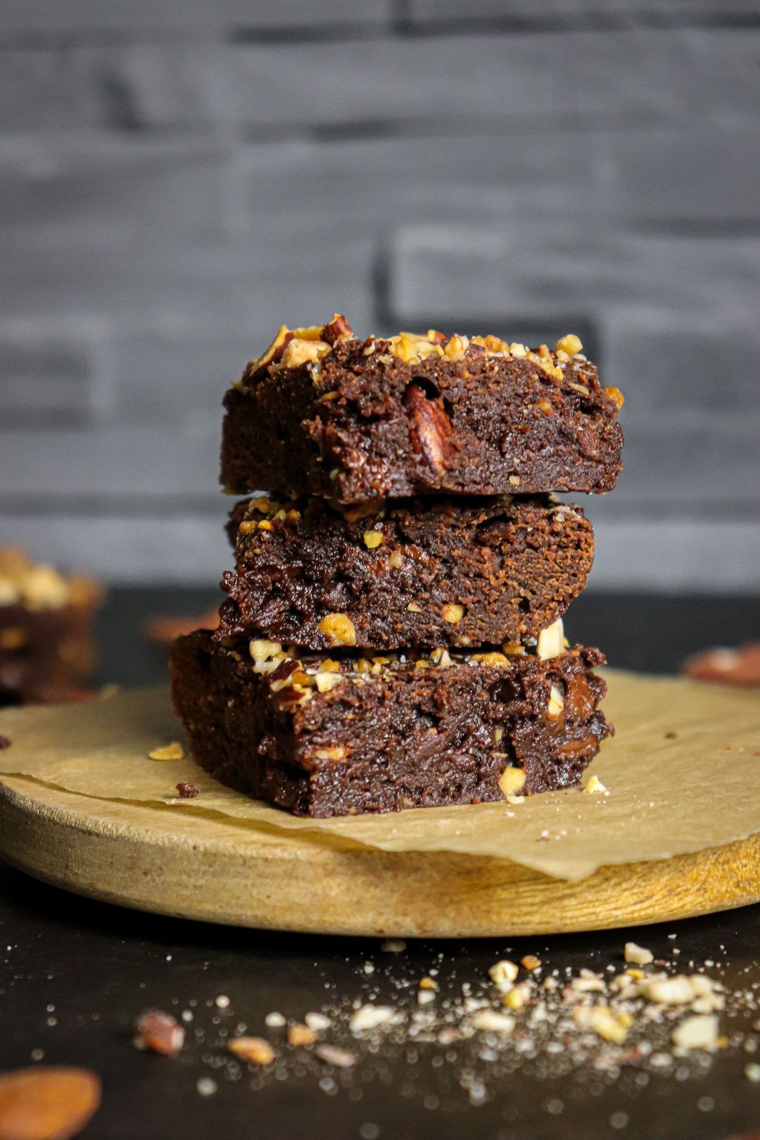 Gezonde hazelnoot chocolade brownie