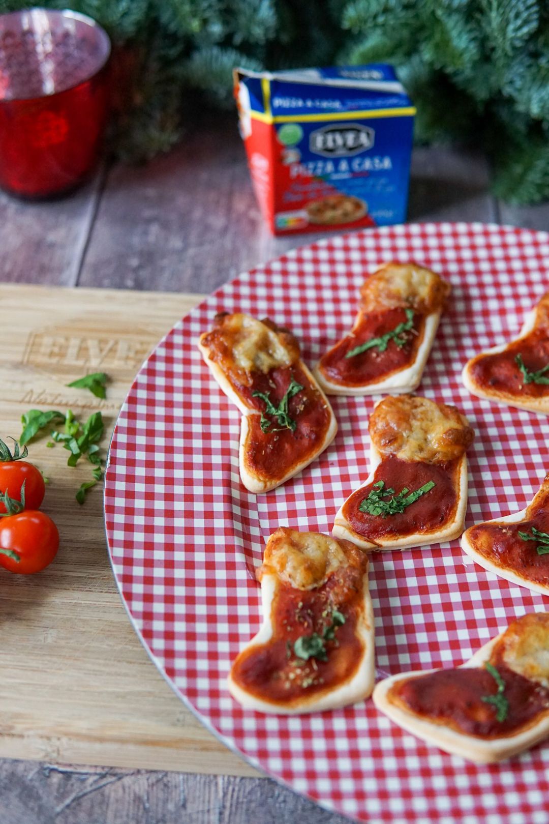 Mini kerstpizza’s voor een gezellige apéro