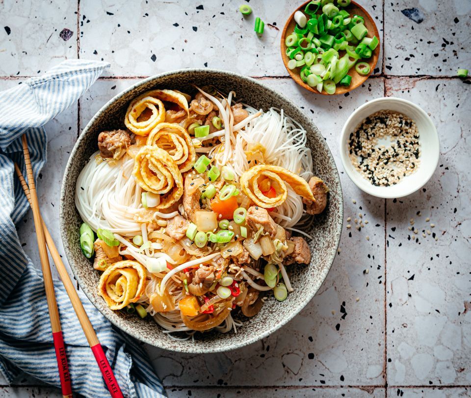 Mihoen goreng met kip