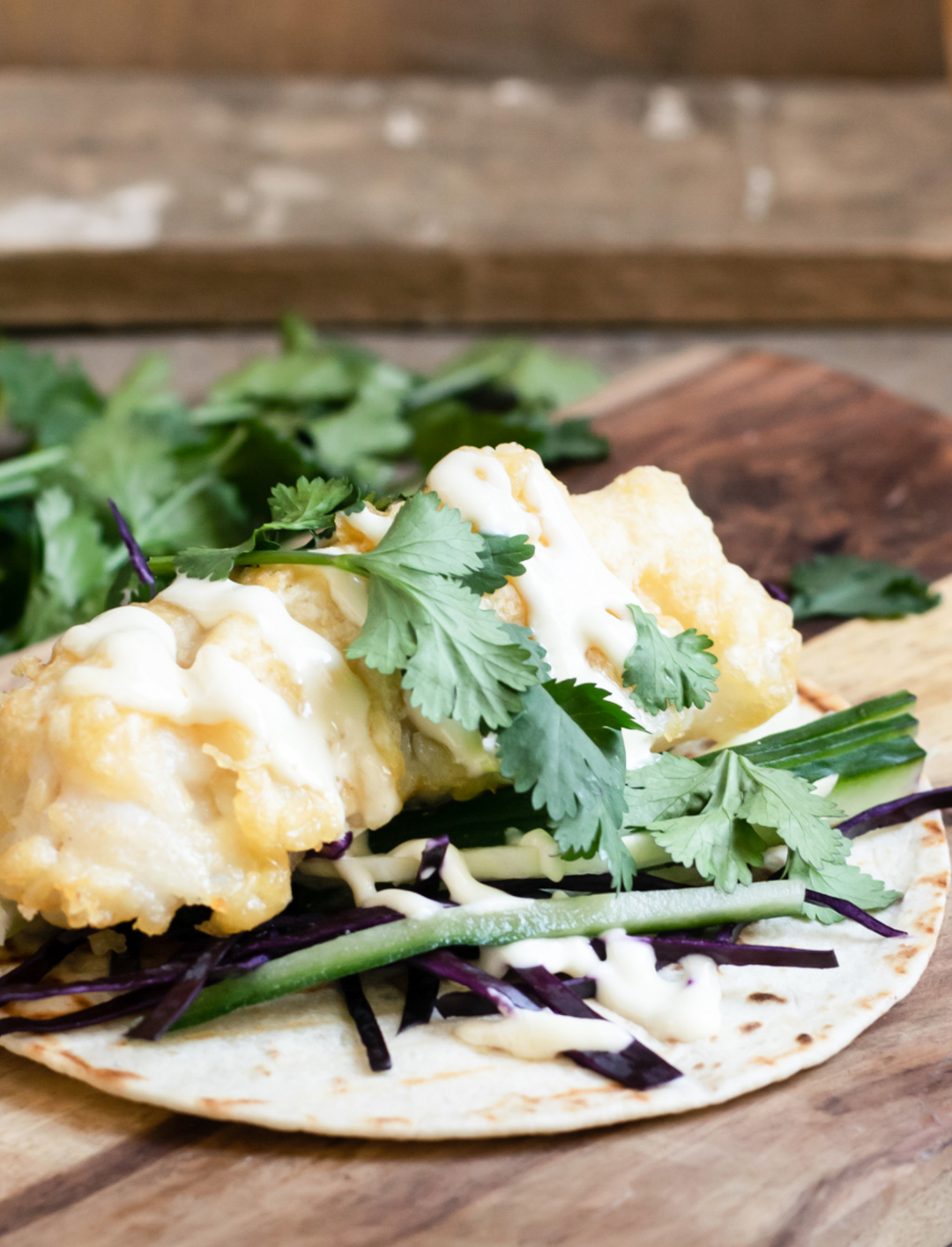 Tortilla’s met gefrituurde wijting
