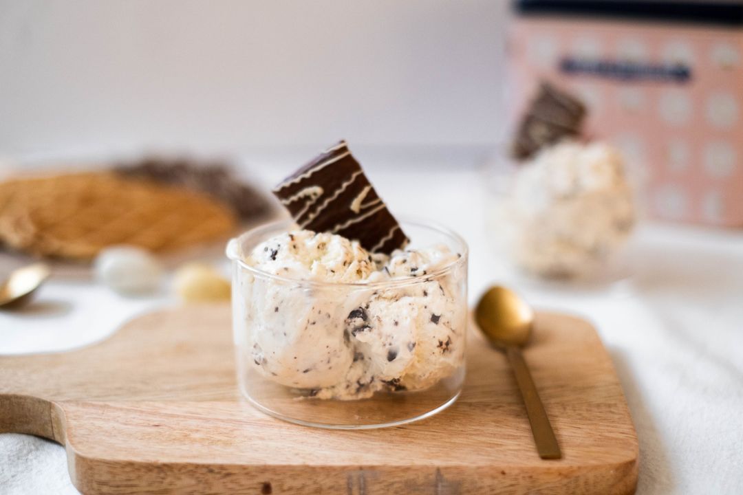 Stracciatella ijs (zonder ijsmachine)