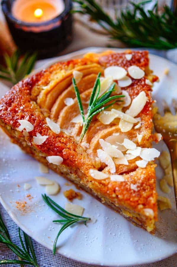 Perentaart met frangipane